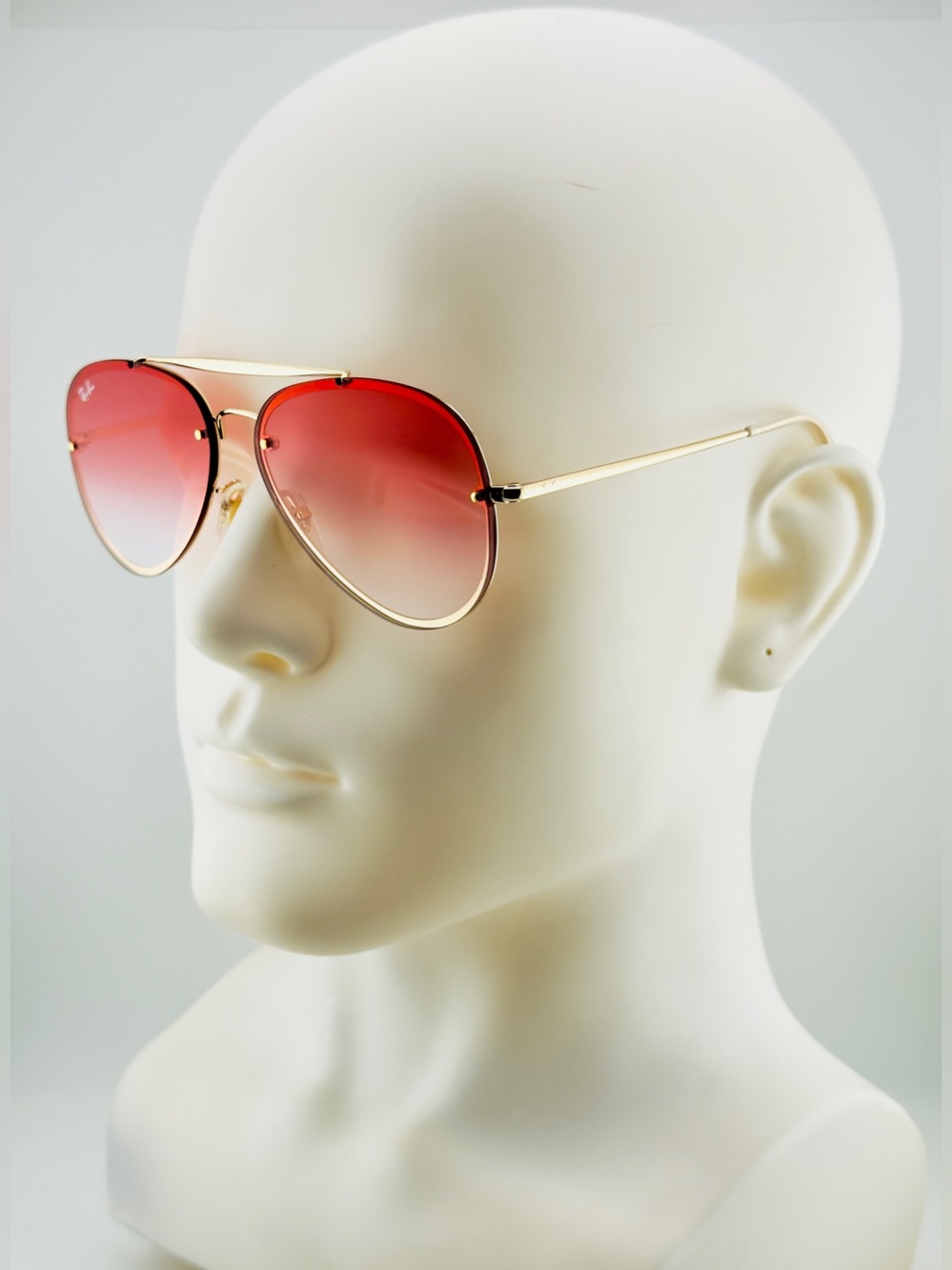Ray-Ban Blaze Aviator Sunglasses RB3584N Gold Frame Red Gradient Lenses UNISEX - Picture 2 of 16
